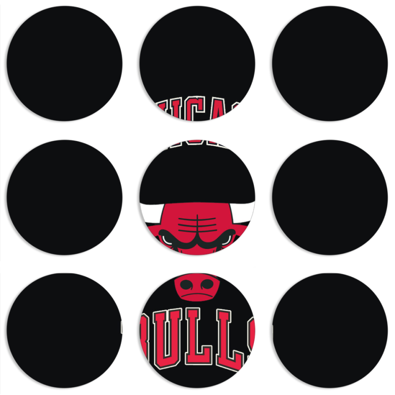 Магнитные фотопазлы круги d55 набор 9 штук 