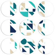 Магнитные фотопазлы круги d55 набор 9 штук 