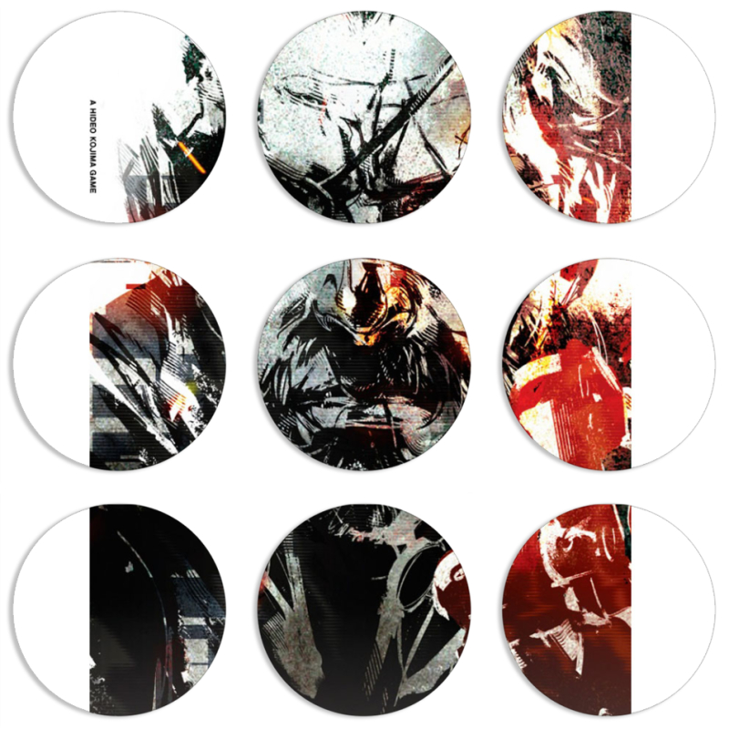 Магнитные фотопазлы круги d55 набор 9 штук 