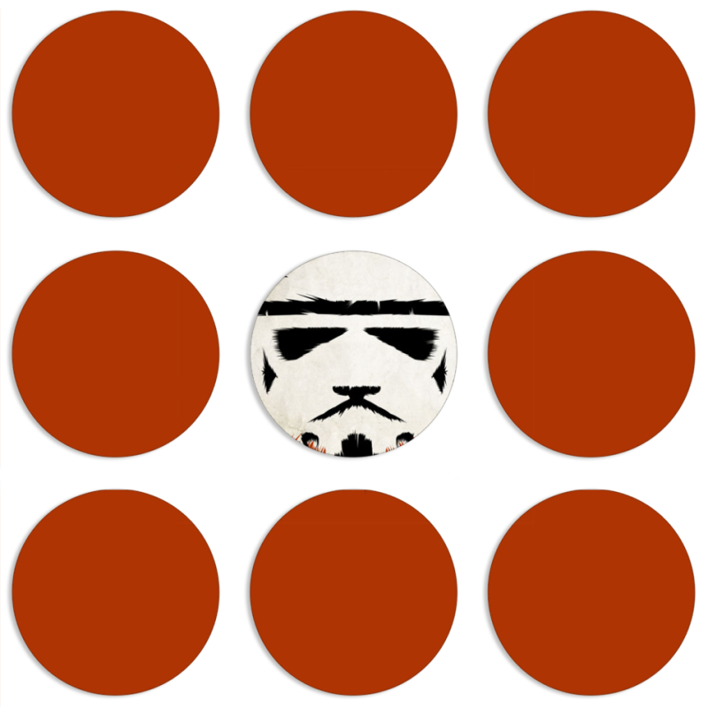 Магнитные фотопазлы круги d55 набор 9 штук 