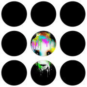 Магнитные фотопазлы круги d55 набор 9 штук 