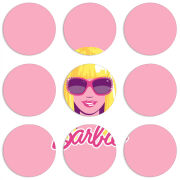 Магнитные фотопазлы круги d55 набор 9 штук 