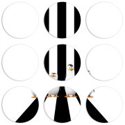 Магнитные фотопазлы круги d55 набор 9 штук 