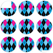 Магнитные фотопазлы круги d55 набор 9 штук 