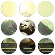 Магнитные фотопазлы круги d55 набор 9 штук 