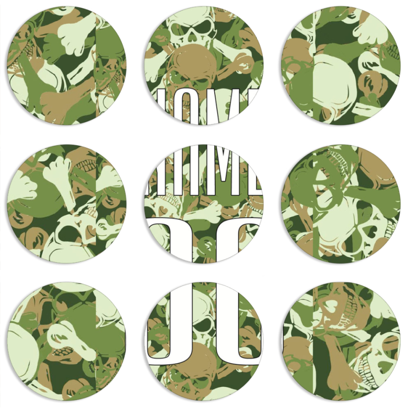 Магнитные фотопазлы круги d55 набор 9 штук 