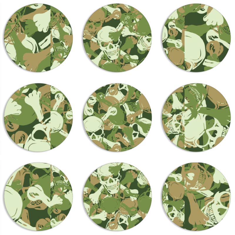 Магнитные фотопазлы круги d55 набор 9 штук 