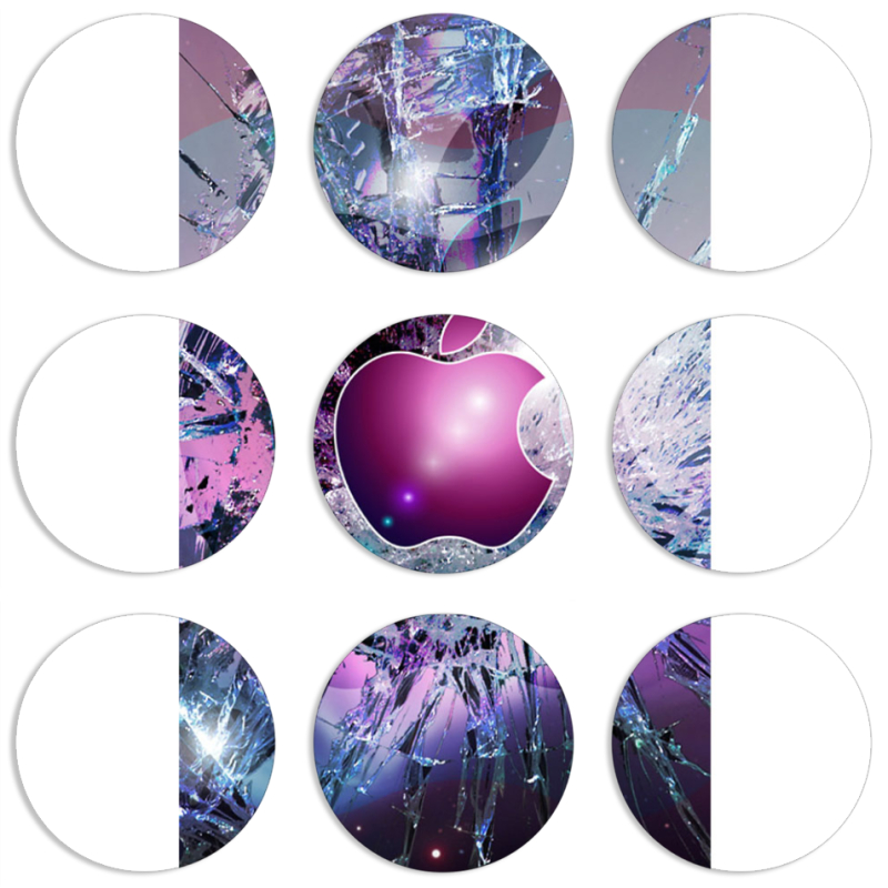 Магнитные фотопазлы круги d55 набор 9 штук 