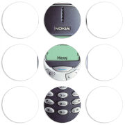 Магнитные фотопазлы круги d55 набор 9 штук 