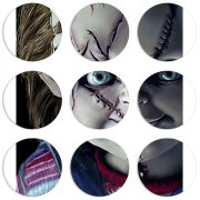 Магнитные фотопазлы круги d55 набор 9 штук 