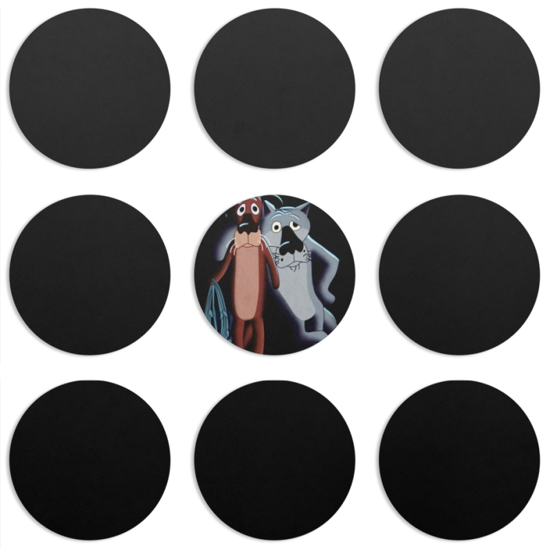 Магнитные фотопазлы круги d55 набор 9 штук 