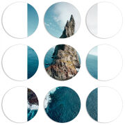 Магнитные фотопазлы круги d55 набор 9 штук 