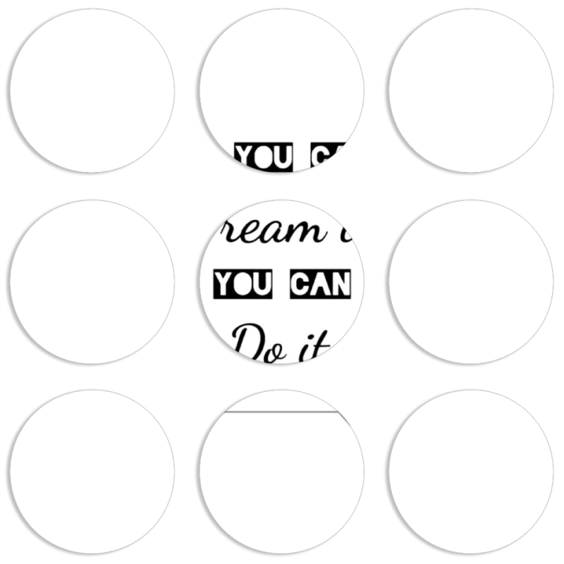 Магнитные фотопазлы круги d55 набор 9 штук 