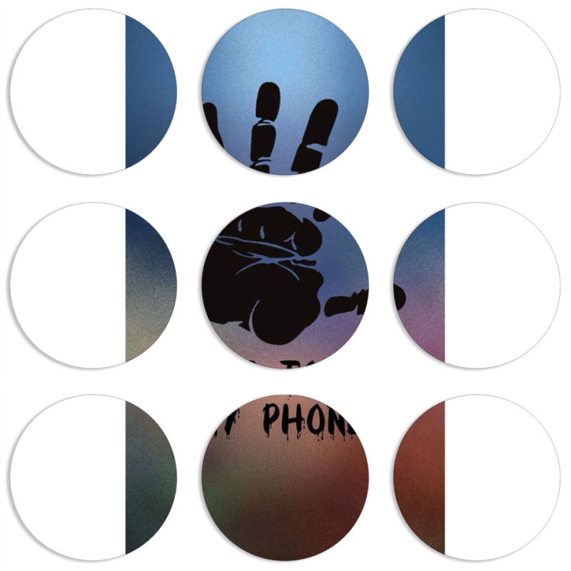 Магнитные фотопазлы круги d55 набор 9 штук 