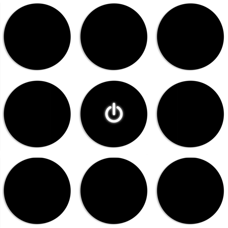 Магнитные фотопазлы круги d55 набор 9 штук 