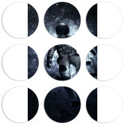 Магнитные фотопазлы круги d55 набор 9 штук 