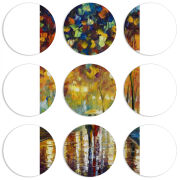 Магнитные фотопазлы круги d55 набор 9 штук 