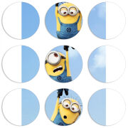 Магнитные фотопазлы круги d55 набор 9 штук 