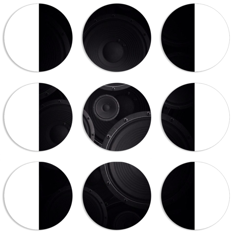 Магнитные фотопазлы круги d55 набор 9 штук 