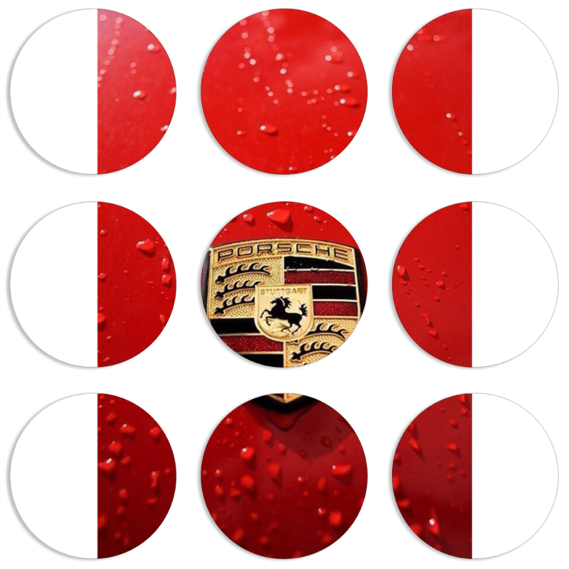 Магнитные фотопазлы круги d55 набор 9 штук 