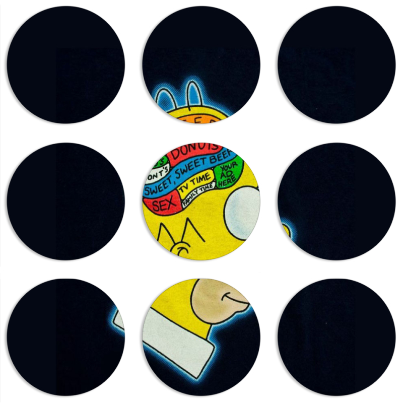 Магнитные фотопазлы круги d55 набор 9 штук 