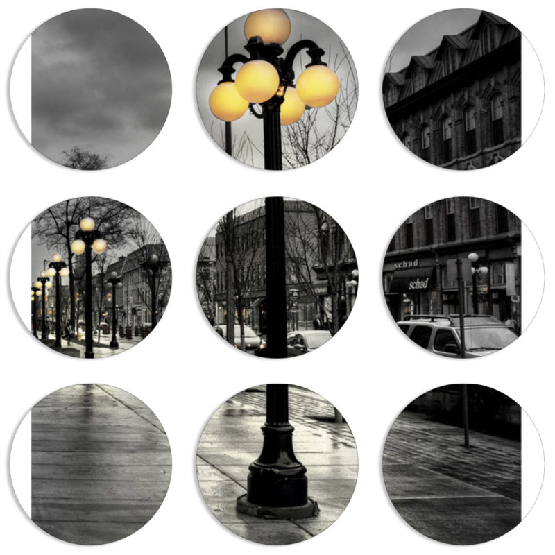 Магнитные фотопазлы круги d55 набор 9 штук 