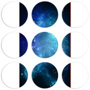 Магнитные фотопазлы круги d55 набор 9 штук 