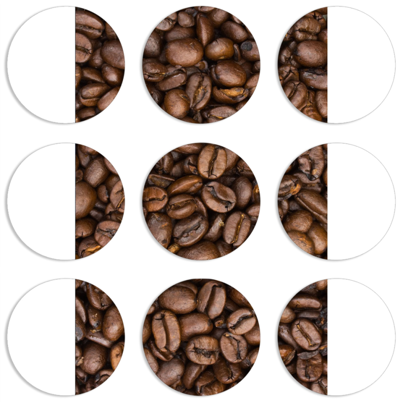 Магнитные фотопазлы круги d55 набор 9 штук 