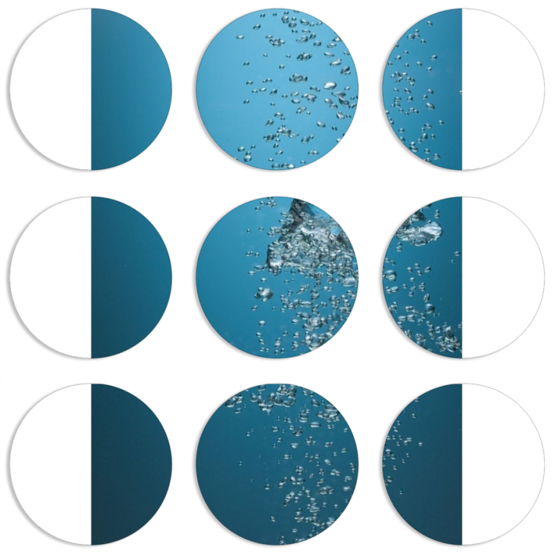 Магнитные фотопазлы круги d55 набор 9 штук 