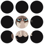 Магнитные фотопазлы круги d55 набор 9 штук 