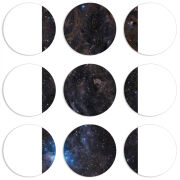 Магнитные фотопазлы круги d55 набор 9 штук 