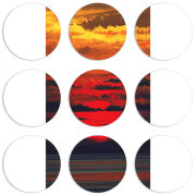 Магнитные фотопазлы круги d55 набор 9 штук Calm Before the Storm