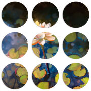 Магнитные фотопазлы круги d55 набор 9 штук Waterlily