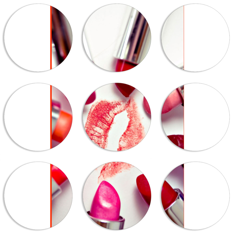 Магнитные фотопазлы круги d55 набор 9 штук 