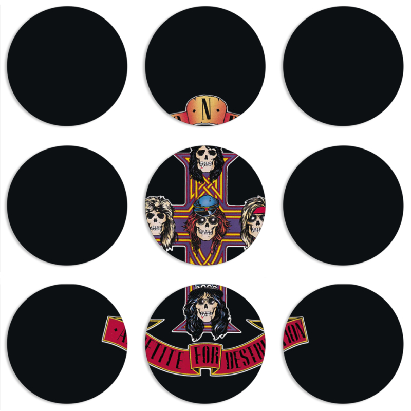 Магнитные фотопазлы круги d55 набор 9 штук 