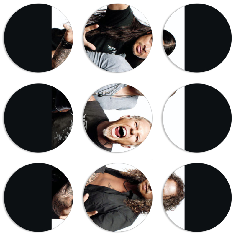 Магнитные фотопазлы круги d55 набор 9 штук 