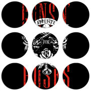 Магнитные фотопазлы круги d55 набор 9 штук 