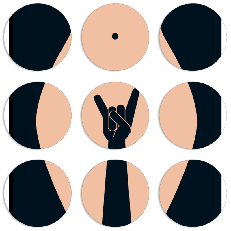 Магнитные фотопазлы круги d55 набор 9 штук 