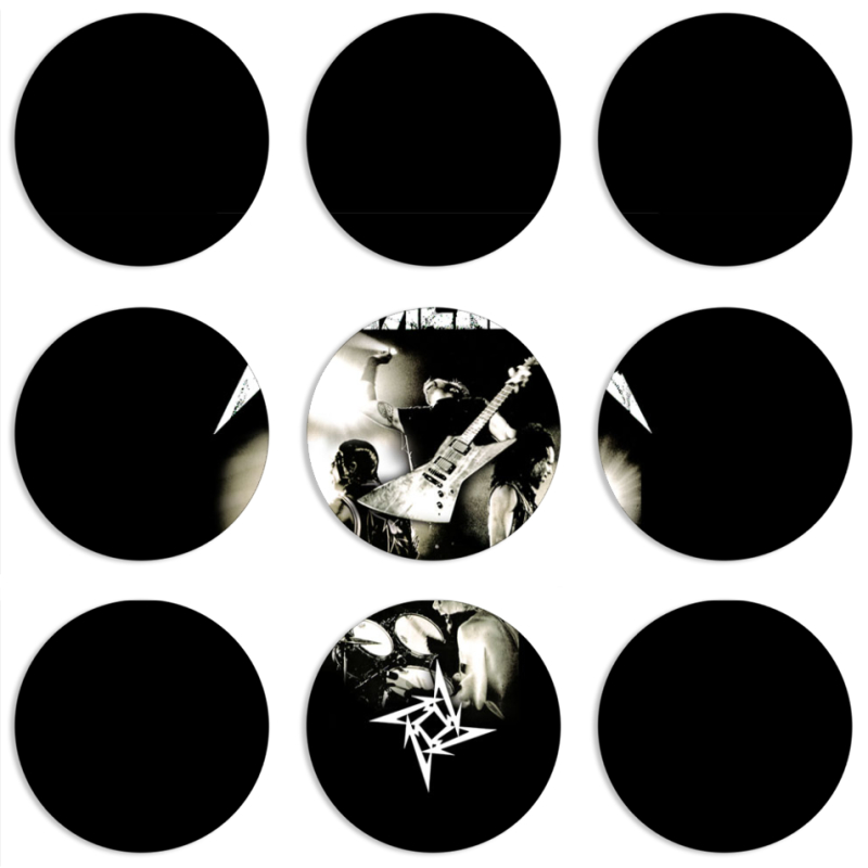 Магнитные фотопазлы круги d55 набор 9 штук 