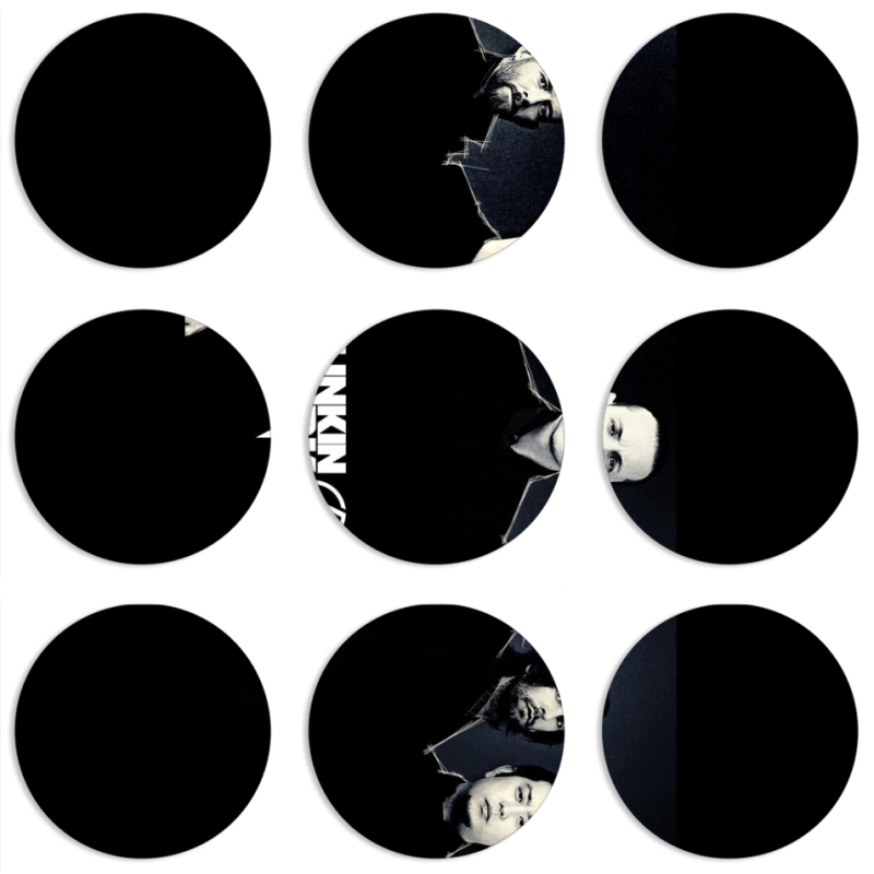 Магнитные фотопазлы круги d55 набор 9 штук 