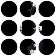 Магнитные фотопазлы круги d55 набор 9 штук 