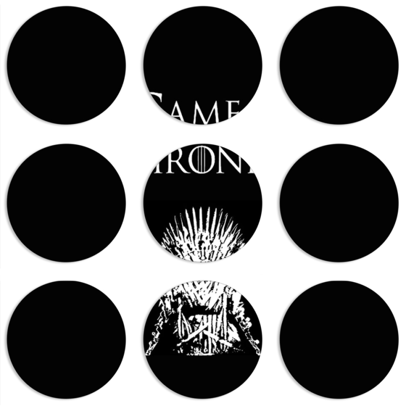 Магнитные фотопазлы круги d55 набор 9 штук 