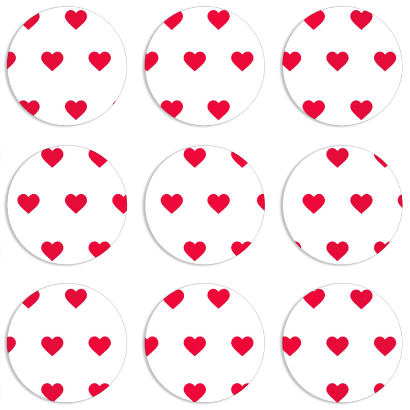 Магнитные фотопазлы круги d55 набор 9 штук 