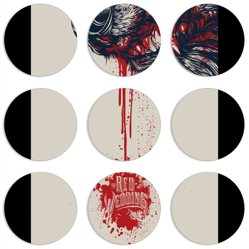 Магнитные фотопазлы круги d55 набор 9 штук 