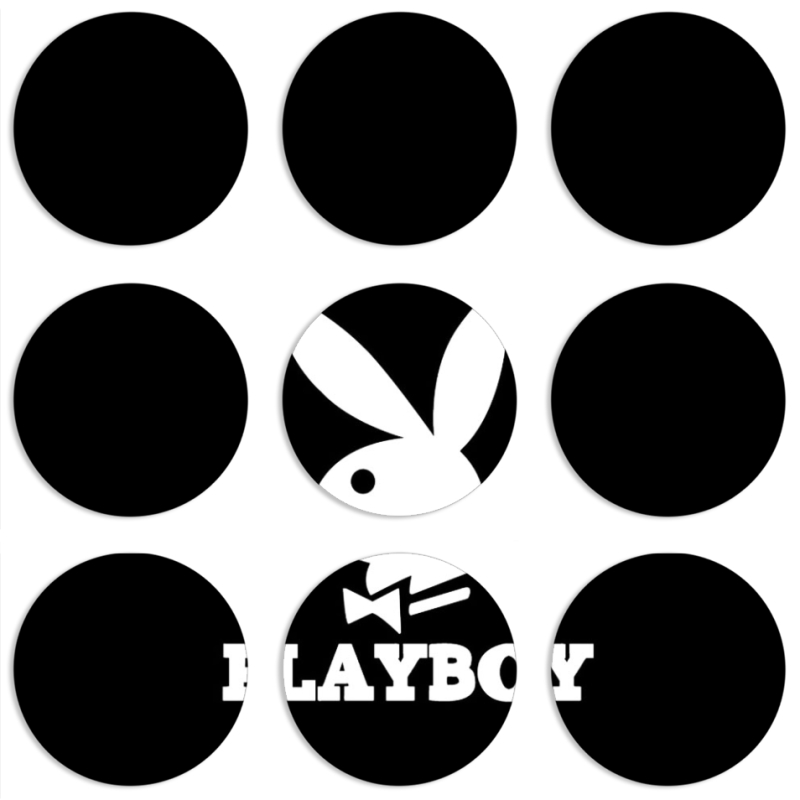 Магнитные фотопазлы круги d55 набор 9 штук 