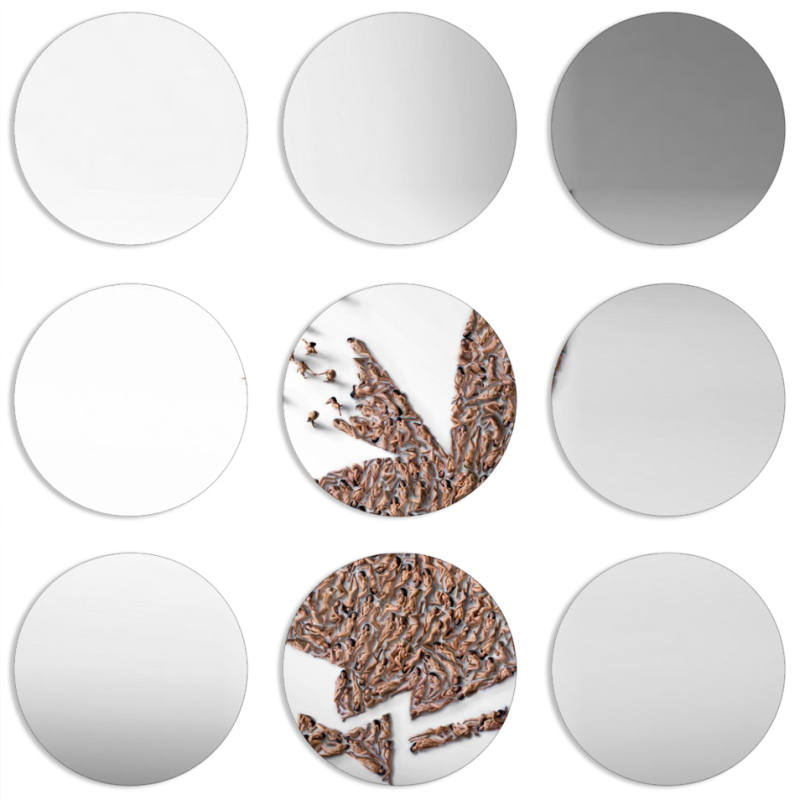 Магнитные фотопазлы круги d55 набор 9 штук 