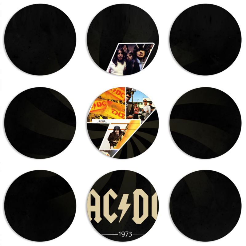 Магнитные фотопазлы круги d55 набор 9 штук 