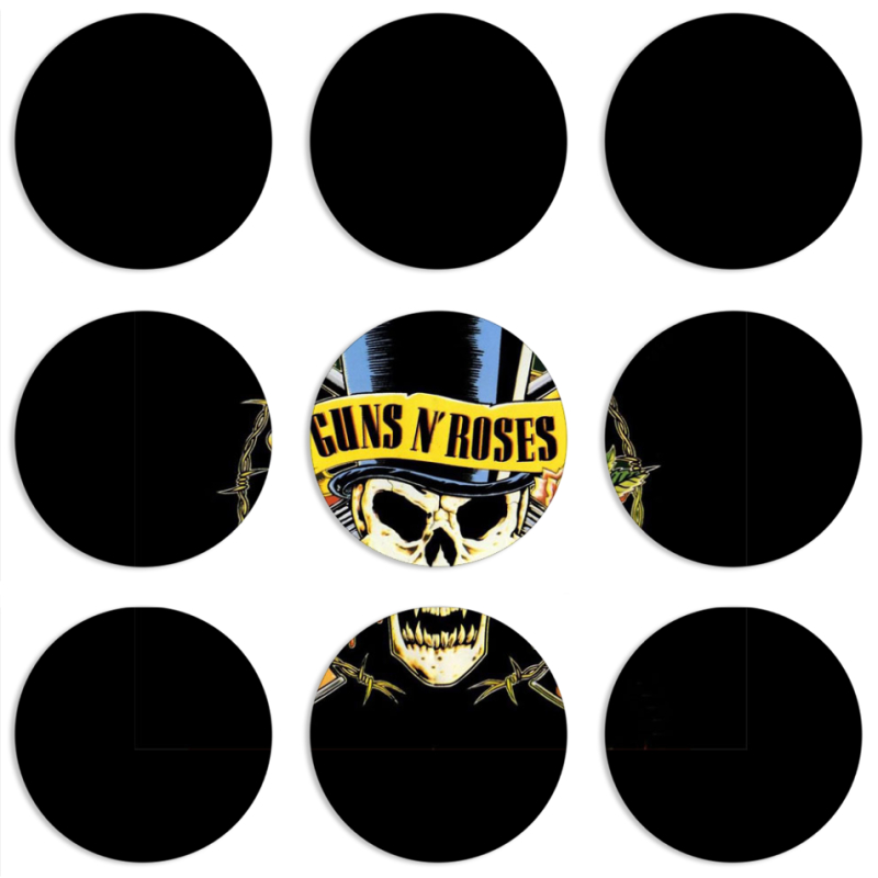 Магнитные фотопазлы круги d55 набор 9 штук 