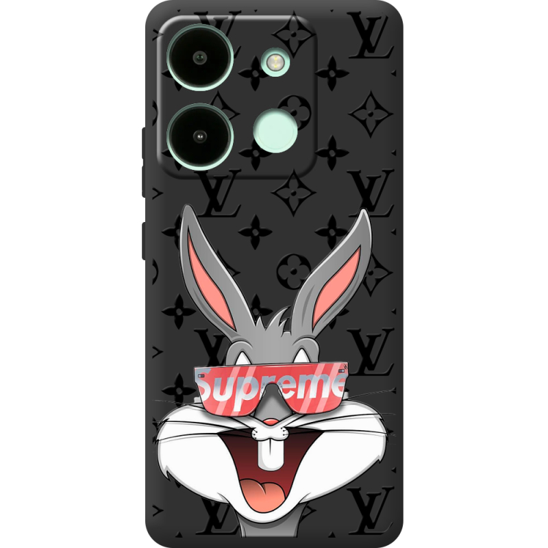 Черный чехол BoxFace Infinix Smart 7 looney bunny