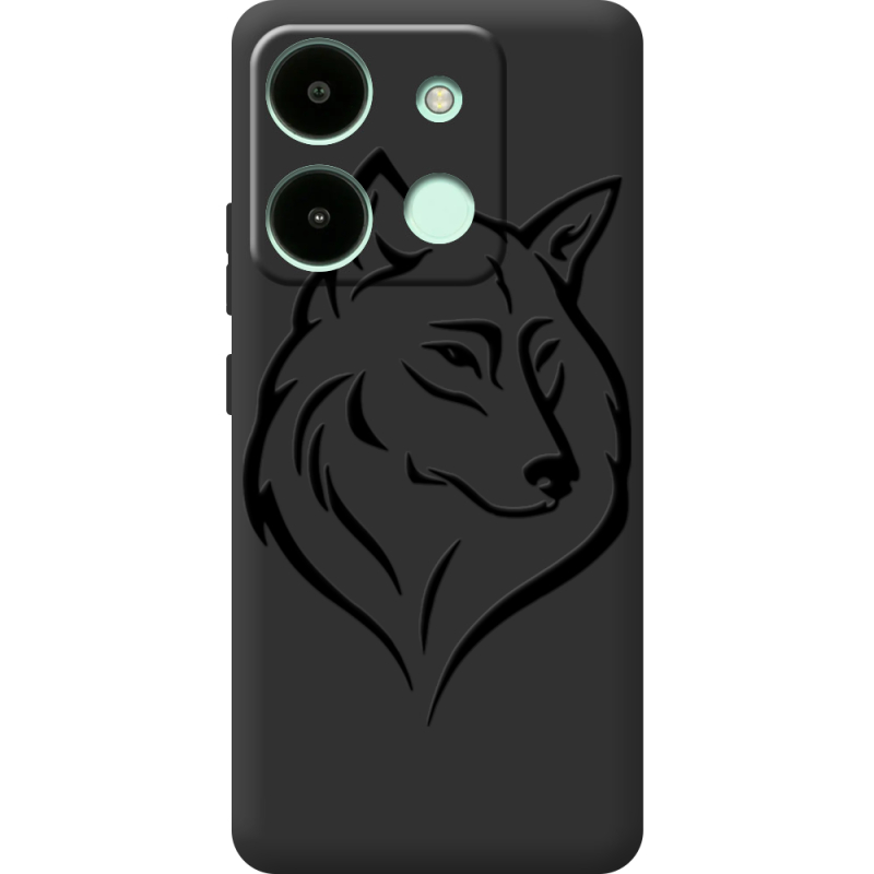 Черный чехол BoxFace Infinix Smart 7 Wolf